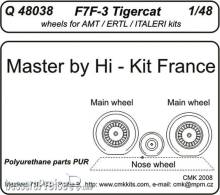 CMK 129-Q48038 - F7F-3 tigercat wheels für Revell Bausatz