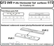 CMK 129-Q72049 - P-38J Lightning Tail horizontal surfaces für Academy Bausatz