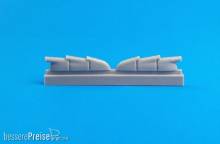 CMK 129-Q48265 - Hurricane Mk.I-Exhausts(triple ejectorTy in 1:48