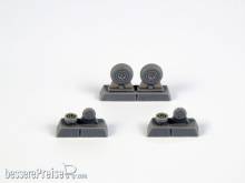 CMK 129-Q72296 - P-40 Wheels-Block Tread f.Special Hobby in 1:72
