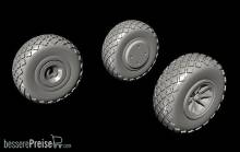 CMK 129-Q72297 - P-40 Wheels-Cross Tread f.Special Hobby in 1:72