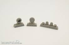 CMK 129-Q72298 - P-40 Wheels-Diamond and Hole Tread f.SH in 1:72