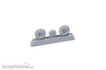 CMK 129-Q72313 - Vampire Mainwheels and Nosewheel in 1:72