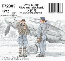 CMK F72385 - 1:72 Avia S-199 Pilot and Mechanic for Eduard and other kits