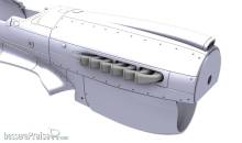 CMK Q72396 - P-40K/M/N Warhawk Late Type Fishtail Exhausts in 1:72