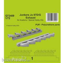 CMK 129-Q72409 - 1:72 Junkers Ju 87D/G Exhaust 1/72 / for Academy and Special Hobby Kits
