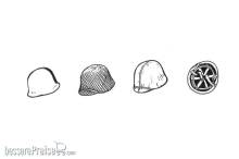 CMK 129-B35083 - 1:35 US WWII Helmets (6pcs)