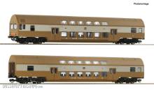 Roco 6280025 - 2-tlg. Set 1: Doppelstockwagen, DR
