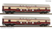 Roco 6280046 - 2-tlg. Set 2: Doppelstockwagen Sputnik, DR