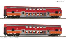 Roco 6280047 - 2-tlg. Set: Doppelstockwagen, Polregio