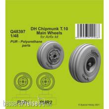 CMK 129-Q48397 - DH Chipmunk T.10 Main Wheels in 1:48