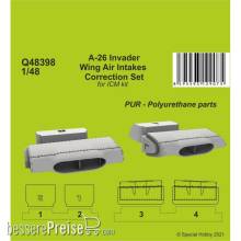 CMK 129-Q48398 - A-26 Invader Wings Air Intakes Correction Set in 1:48