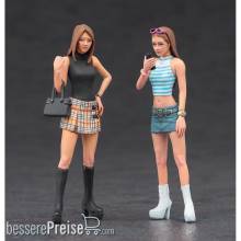 Hasegawa 629102 - 1/24 platform boots girls, 2 Figuren