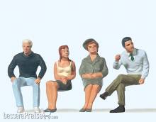 Preiser 63074 - 1:32 Sitzende Personen 4 Fig.