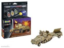 Revell 63293 - Model Set sWS with Flak43 and Sd.Ah58 Ammo Trailer Revell Modellbausatz mit Basiszubehör