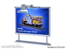 Viessmann 6336 - H0 Werbetafel mit LED-Beleuchtung (Plakat nicht auswählbar)