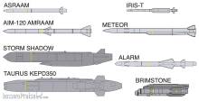 Hasegawa 635015 - 1/72 Europäisches Waffenset, Flugzeug