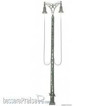 Viessmann 6390 - H0 Gittermastleuchte zweiflammig, 2 LEDs, warmweiss