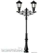 Viessmann 6397 - H0 Gaslaterne zweiflammig, LEDs warmweiß
