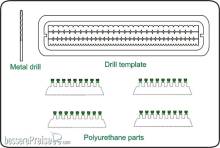 CMK 129-005 - Hexagonale Schrauben Köpfe 1,5 mm 60 St. mit 0,9 mm Bohrer
