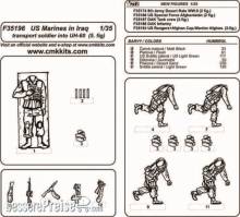 CMK 129-F35196 - US Marines in Iraq transports Soldier (5 Fig.)