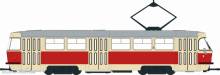 Brekina 64503 - Brekina, Tatra T3/T4, 1970, Nahverkehr Schwerin, 1:87