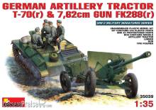 MiniArt 35039 - German Artillery Tractor T-70 & Gun FK 288 w/crew