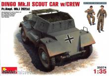 MiniArt 35074 - Dingo Mk II ( Pz.Kpfw.MK 1 202 (e)) w/crew