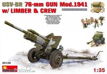MiniArt 35129 - USV-BR 76-mm Gun Mod.1941 w/Limber & Crew