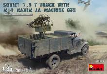 MiniArt 35186 - Soviet 1,5 t Truck w/ M-4 Maxim AA Machine Gun