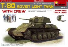 MiniArt 35243 - T-80 Soviet Light Tank w/Crew.Special Edition