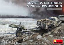 MiniArt 35272 - Soviet 2 t 6x4 Truck with 76 mm USV-BR Gun
