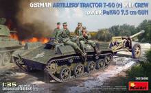MiniArt 35395 - German Artillery Tractor T-60 (r) w/PaK40 Gun & Crew