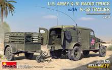 MiniArt 35418 - US Army K-51 Radio Truck w/K-52 Trailer. Interior Kit