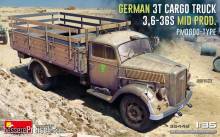 MiniArt 35449 - German 3t Cargo Truck 3,6-36S Mid Prod. PmQ600-Type