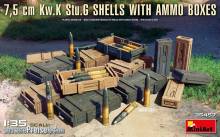 MiniArt 35457 - 7,5 cm Kw.K Stu.G Shells with Ammo Boxes