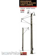 MiniArt 35570 - Railroad Power Poles & Lamps