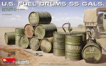 MiniArt 35592 - U.S. Fuel Drums (55 Gals.)
