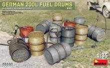 MiniArt 35597 - German 200L Fuel Drum Set WW2