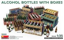 MiniArt 35665 - Alcohol Bottles w/Boxes