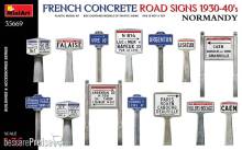 MiniArt 35669 - French Concrete Road Signs 1930-40s. Normandy