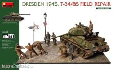 MiniArt 36064 - Dresden 1945. T-34/85 Field Repair. Big Set