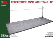 MiniArt 36065 - Cobblestone Road w/Tram Line (Injection Mold)