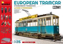 MiniArt 38009 - European Tramcar with Crew & Passengers