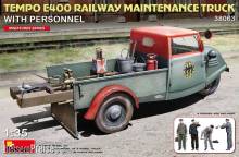 MiniArt 38063 - Tempo E400 Railway Maintenance Truck with Personnel