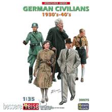MiniArt 38075 - German Civilians 1930-40s. Resin Heads