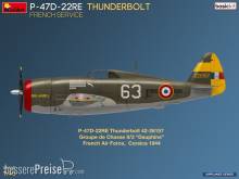 MiniArt 48047 - P-47D-22RE Thunderbolt. French Service. Basic Kit