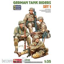 MiniArt 53022 - German Tank Riders Set 1. Resin Heads
