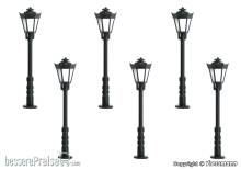 Viessmann 64706 - N Parklaterne, LED warmweiß 5+1