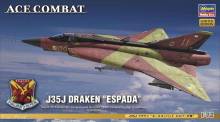 Hasegawa 652140 - 1/72 J35J Draken Ace Combat Espada
